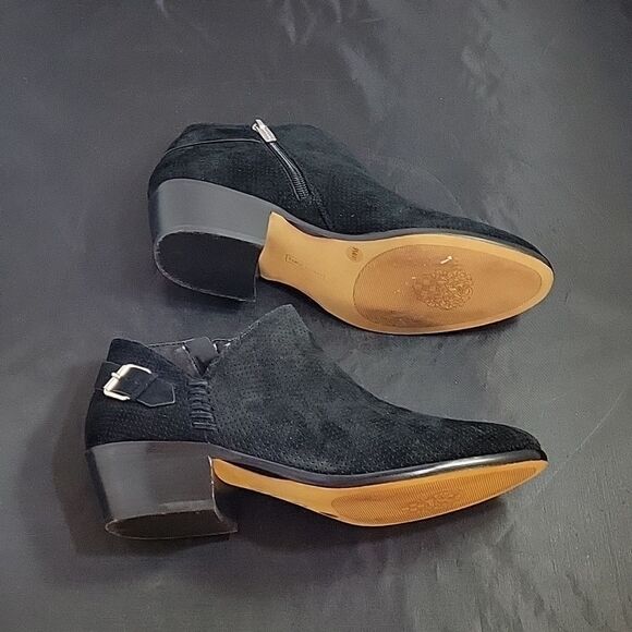 BRAND NEW VINCE CAMUTE CAMUTO WOMEN'S PARVEEN SUEDE ANKLE BOOTIE SHOES - Picture 9 of 16